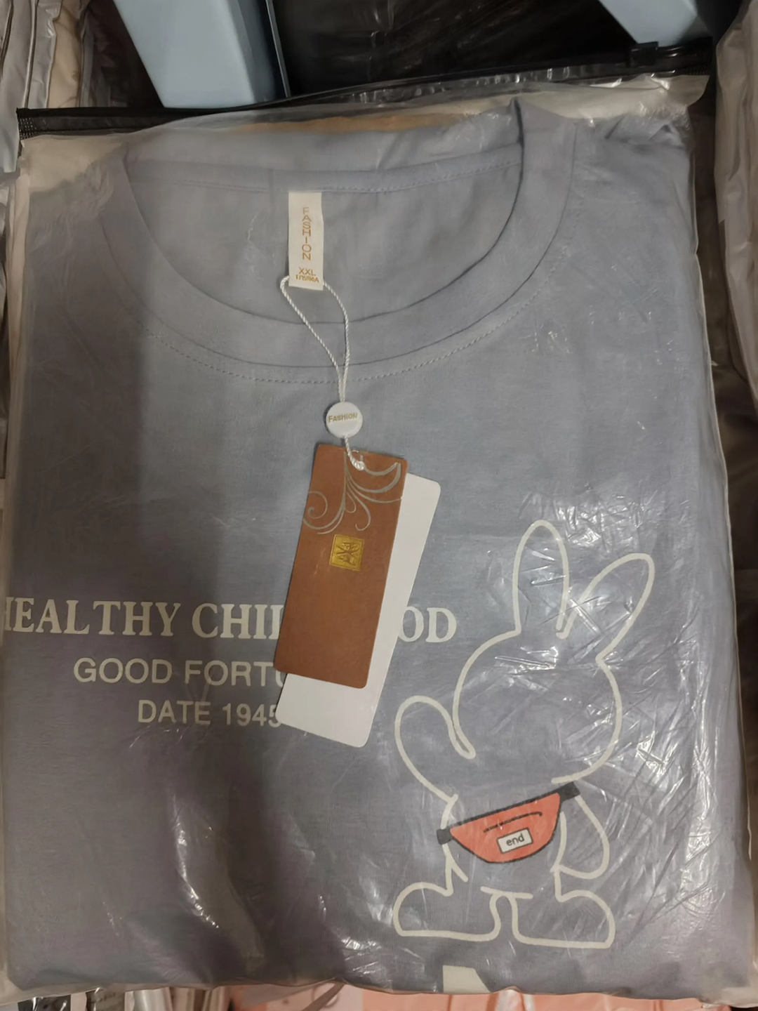 Men's pajama set made of combed cotton, elastic