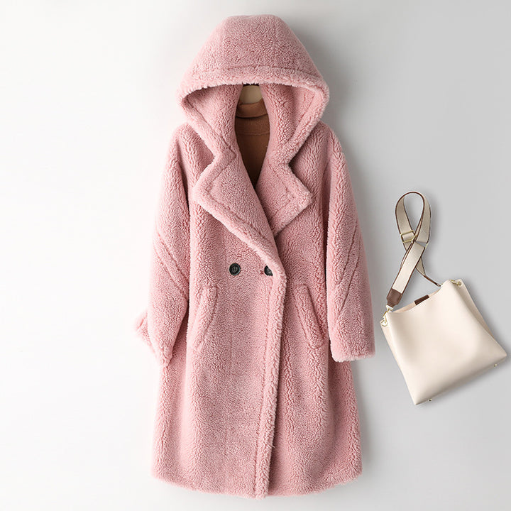 Ladies' Teddy Coat made of Lambswool