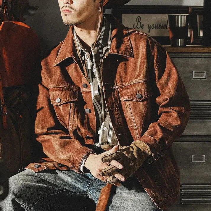 Lune London | Brown Denim Jacket for Men