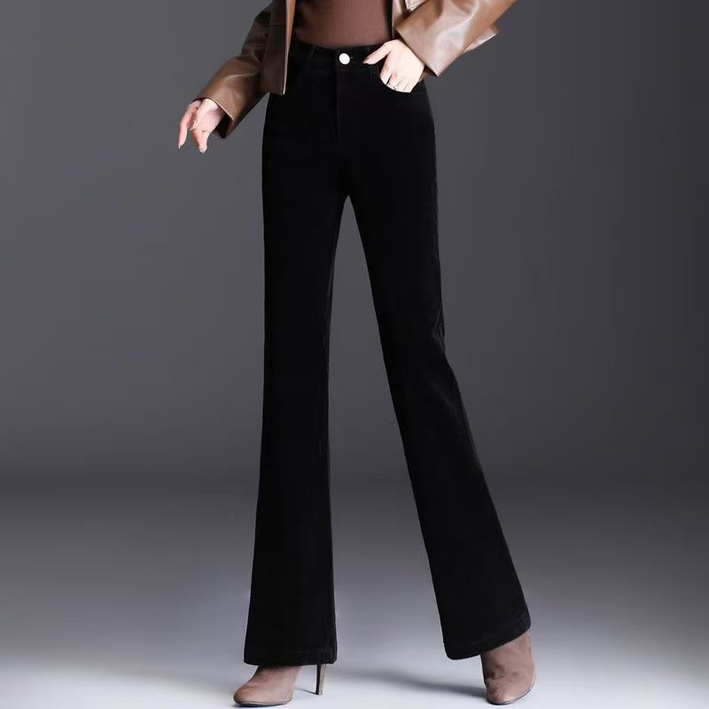 Women's corduroy pants, slightly flared