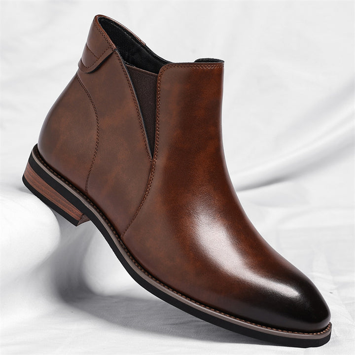 Padded Chelsea boots with zipper