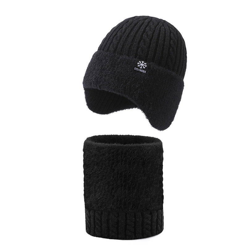 Winter Set: Knitted hat and scarf, lined