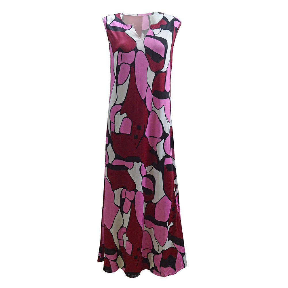 Ladies max dress with graphic print and flowing cut Lune London