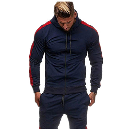 Sporty hooded jacket for men with a modern colorful design and practical pockets Amarae