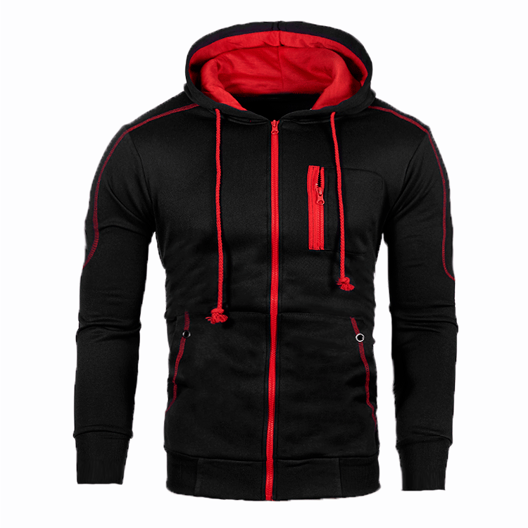 Men's functional hoodie with innovative zipper and practical pockets Lune London