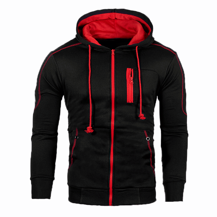 Men's functional hoodie with innovative zipper and practical pockets Lune London