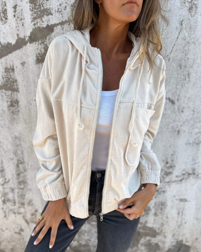 Amarae | Corduroy Hoodie Jacket