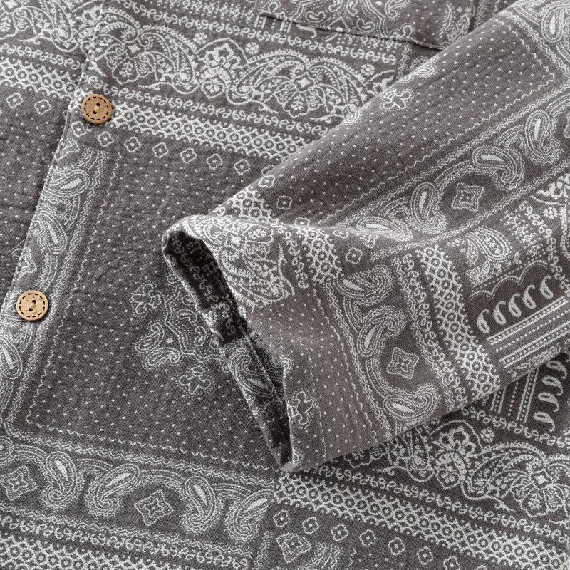 Men's pajama set made from yarn-dyed cotton