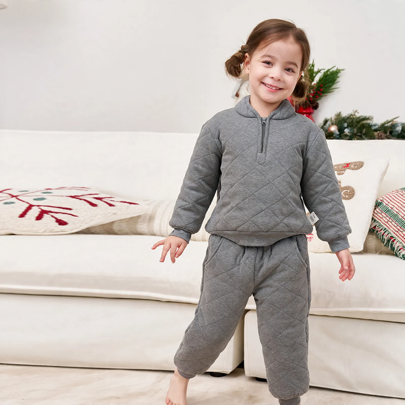 Padded children's home suit, warming, winter