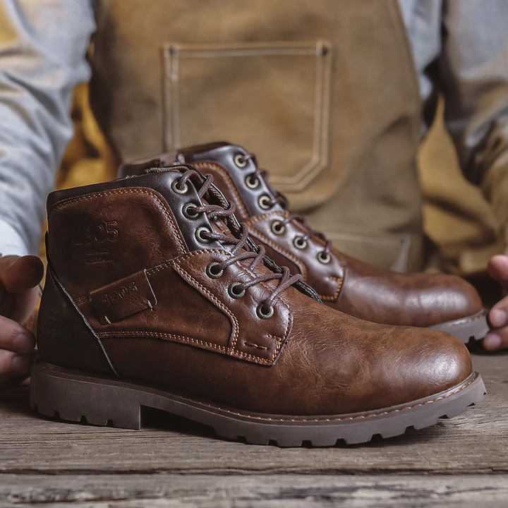Men's Martin boots, lined, water-repellent, non-slip