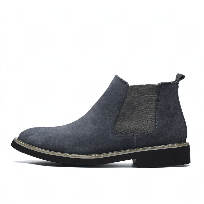 Men's Chelsea boots made of genuine leather, lined