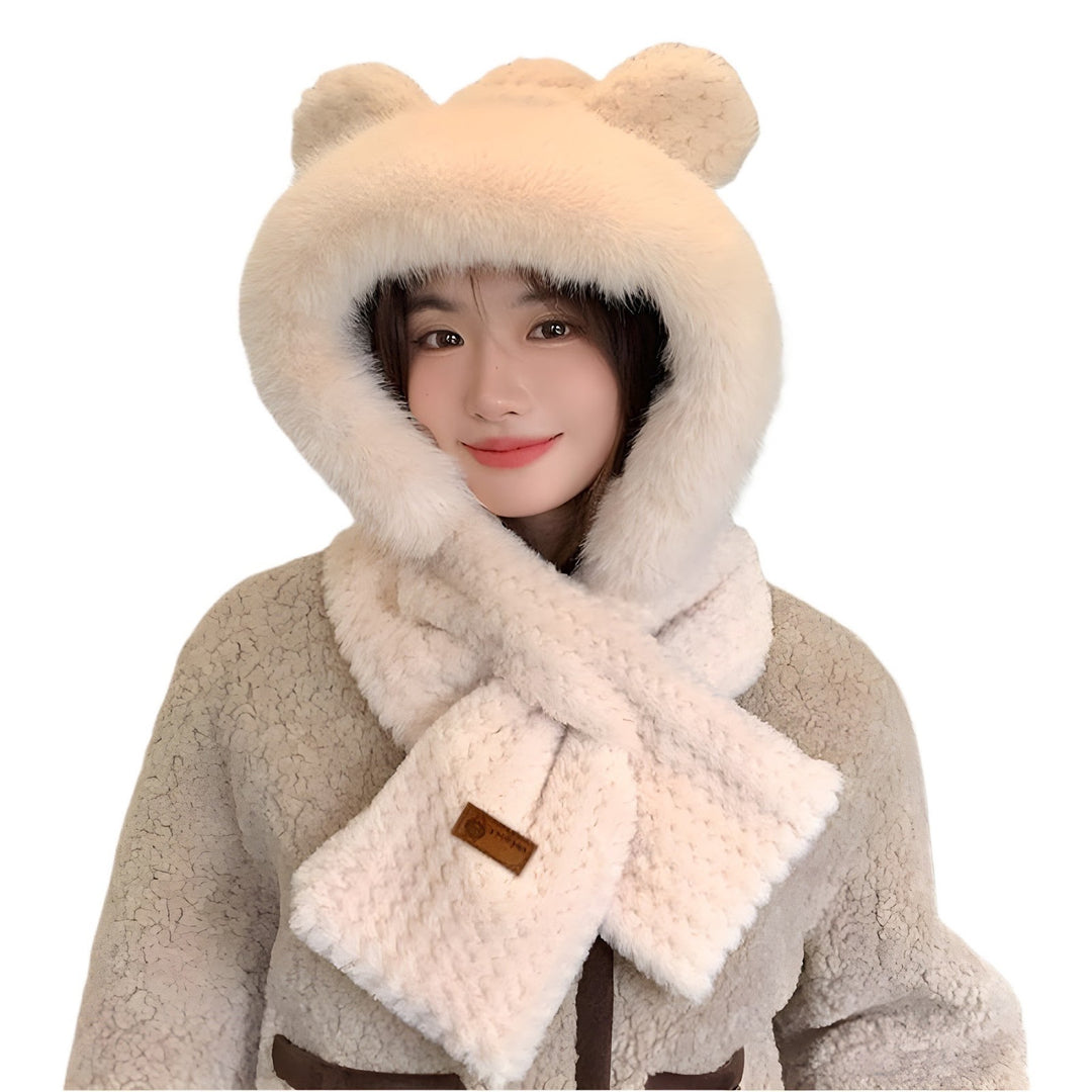Plush set with hat and scarf