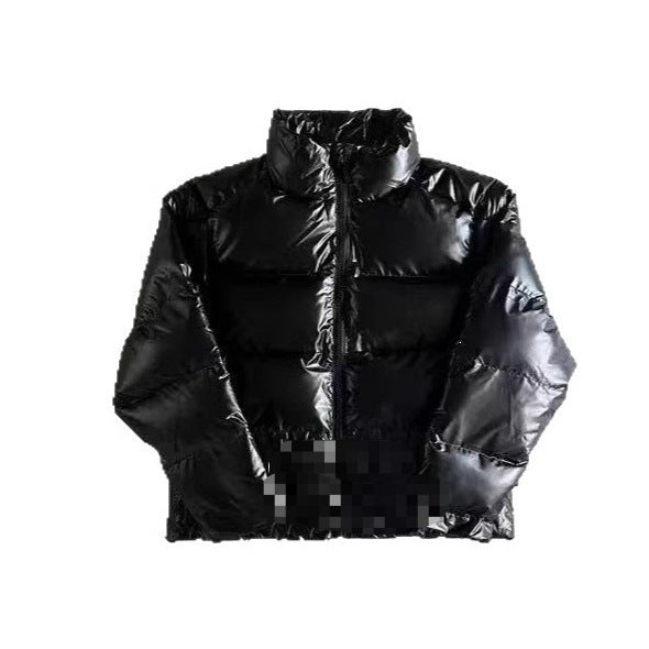 Men's Streetwear Padded Jacket with Letter Print