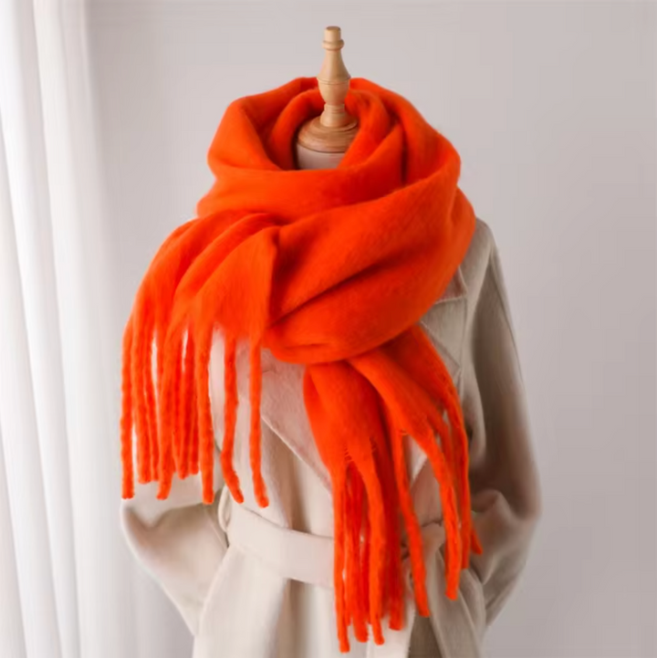 Women’s Pashmina Winter Scarf with Fringes – Warm & Elegant | Lune London