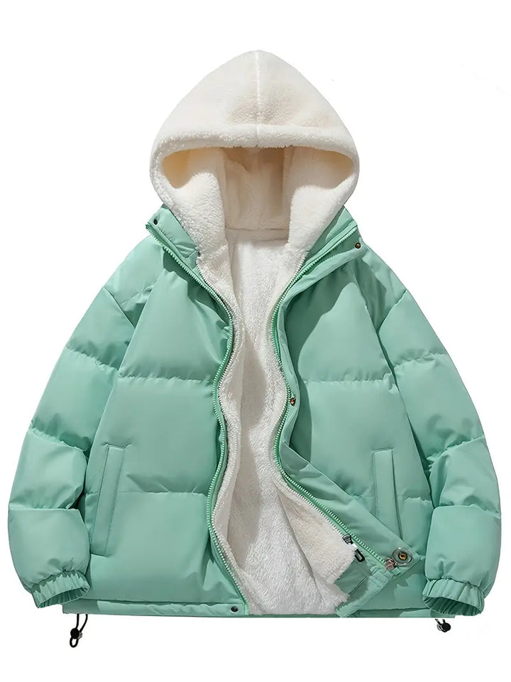 Amarae | Winter fleece jacket with hood - Stylish and warm for winter