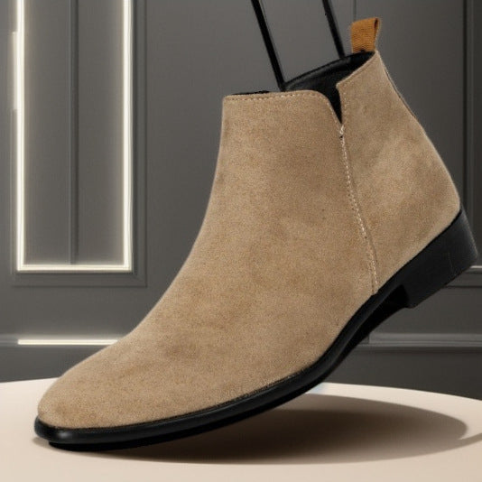 Men's Chelsea Boots with Side Zipper