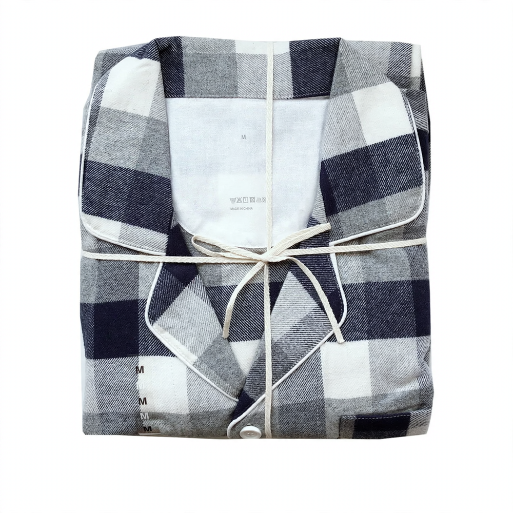 Flannel pajamas, brushed, for couples