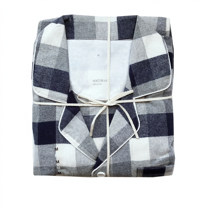 Flannel pajamas, brushed, for couples