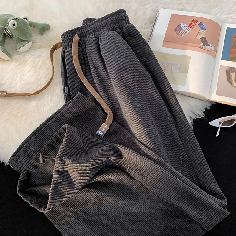 Kord casual pants with drawstring, lined