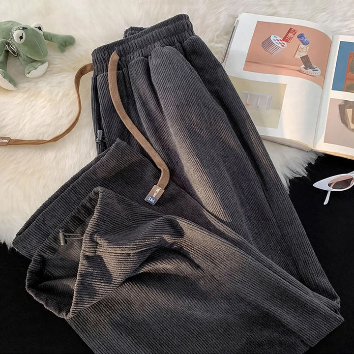Kord casual pants with drawstring, lined