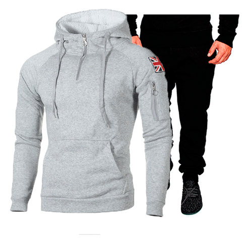 Men Sports Hoodie and Jogging Set in Highly Functional Materials Amarae