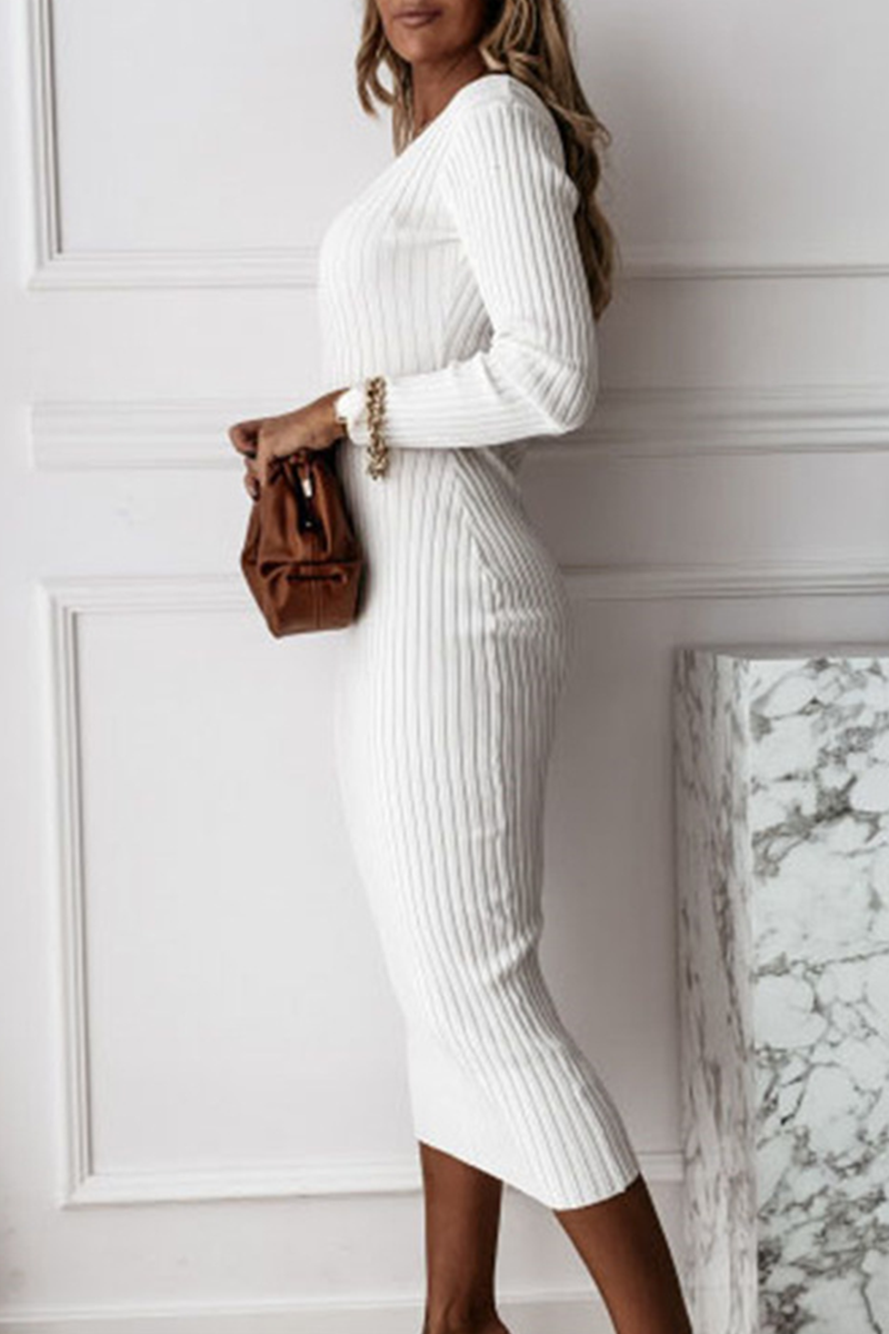 Lune London | Midi bodycon ribbed knit dress