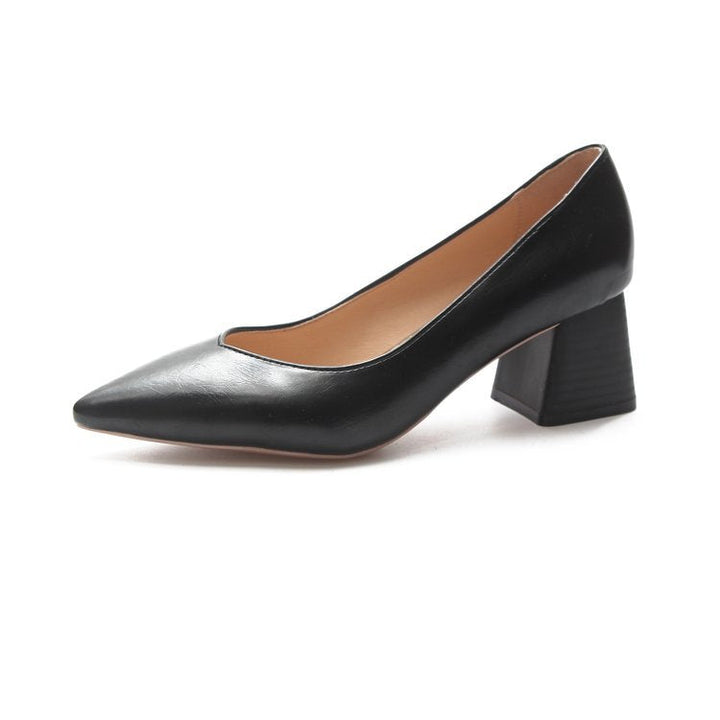 Ladies Elegant and Comfortable Pumps with Stable Block Heels Lune London