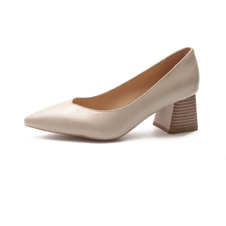 Ladies Elegant and Comfortable Pumps with Stable Block Heels Lune London