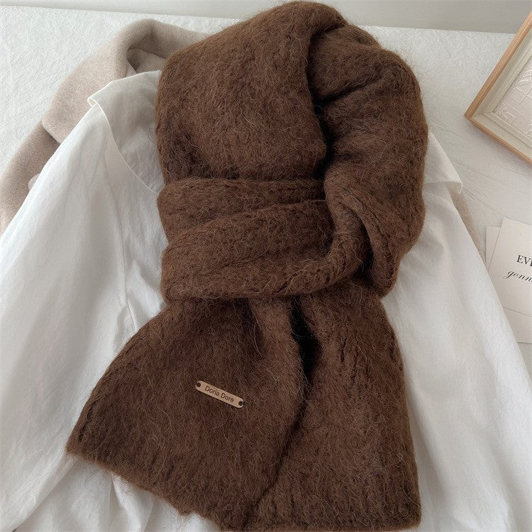 Alpaca wool scarf, 163 cm