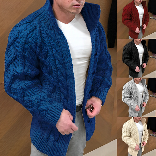 Amarae | Warm knitted sweater with twisted pattern