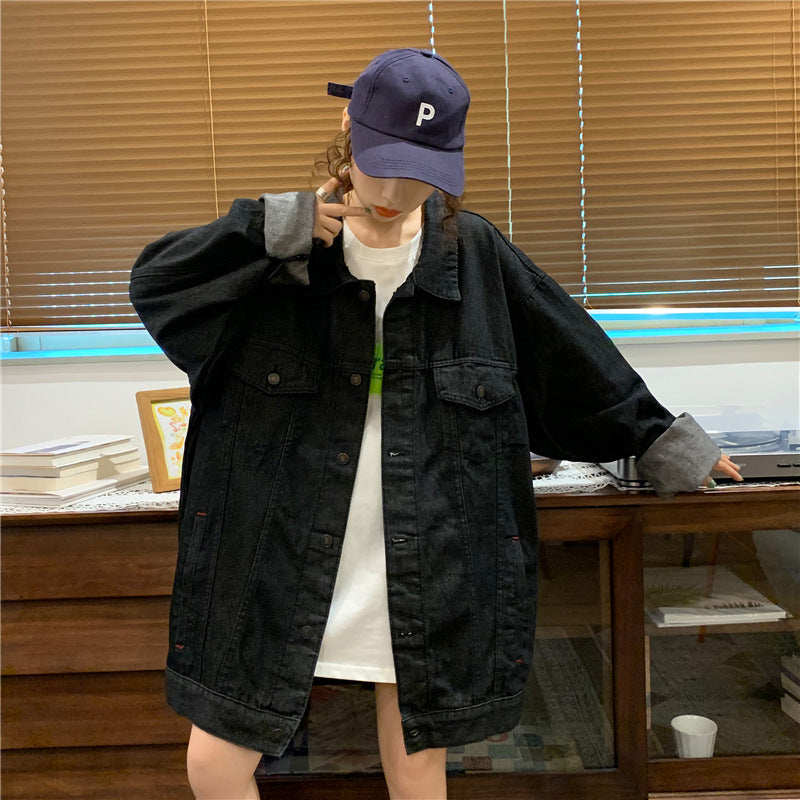 Veste en denim oversize pour femmes avec doublure intérieure douce Chic & Stil