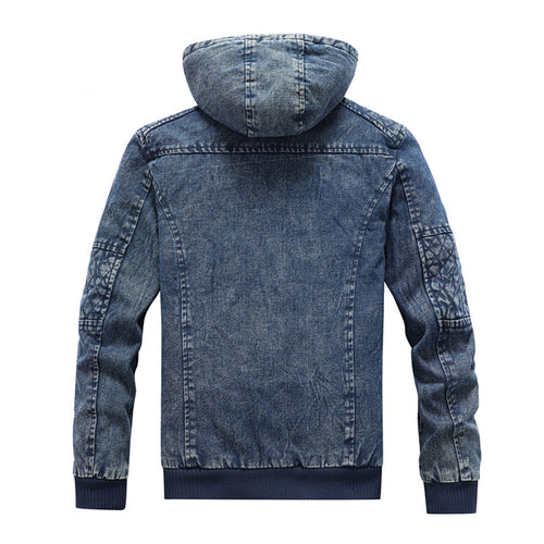 Hooded denim jacket for men Amarae