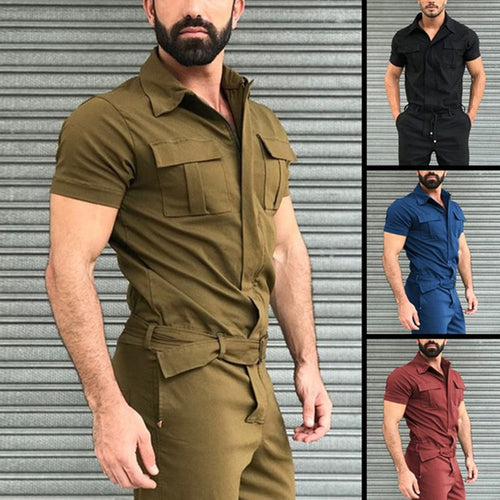 Utility overalls for women with practical pockets and chic belt design
