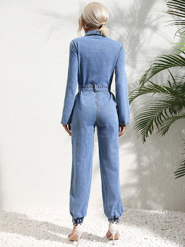 Amarae | Trendy jeans set with flap pockets