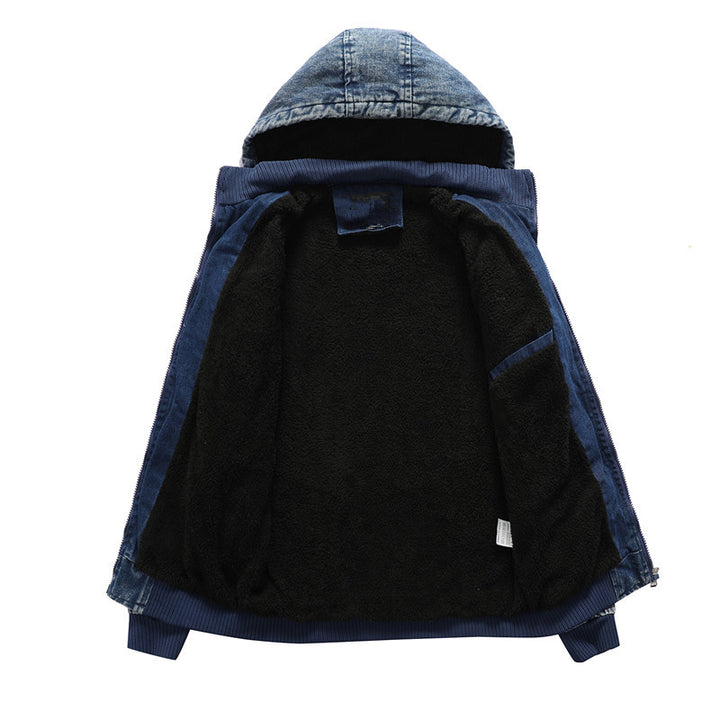 Hooded denim jacket for men Amarae