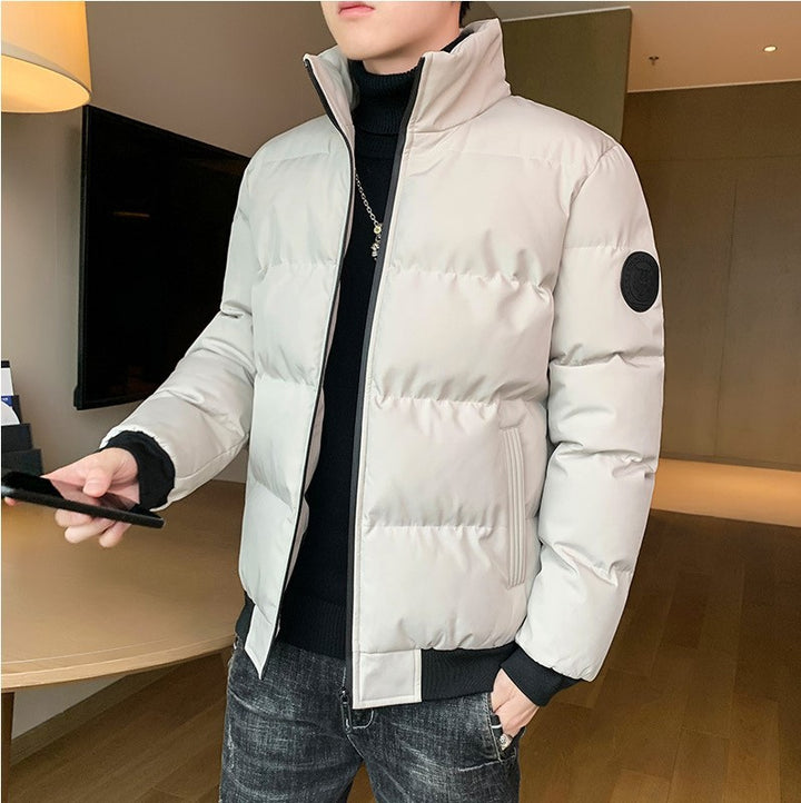Padded men's winter jacket in Korean style