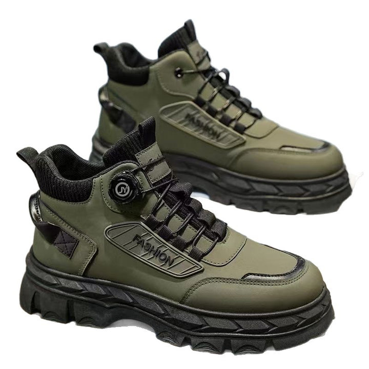 Padded men's ankle boots, slip-resistant