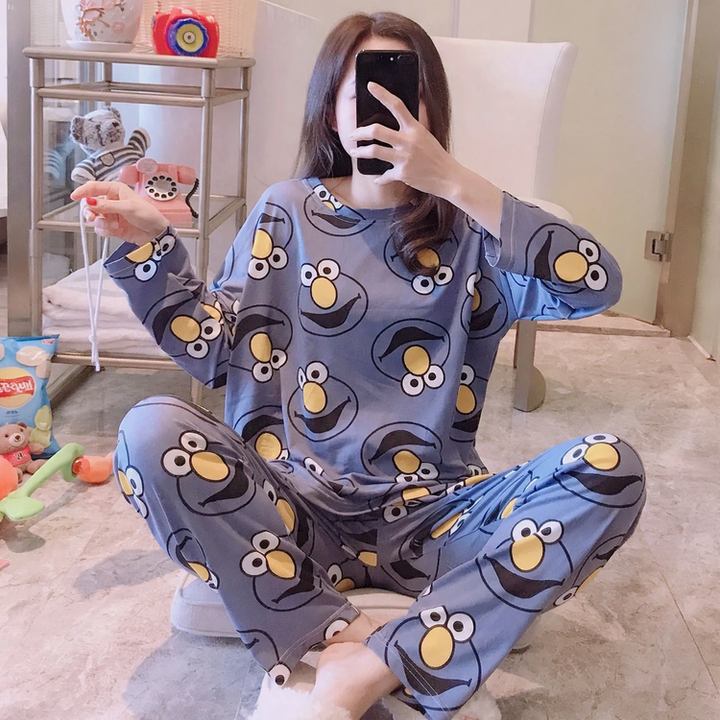 Women's house suit, long-sleeved, versatile