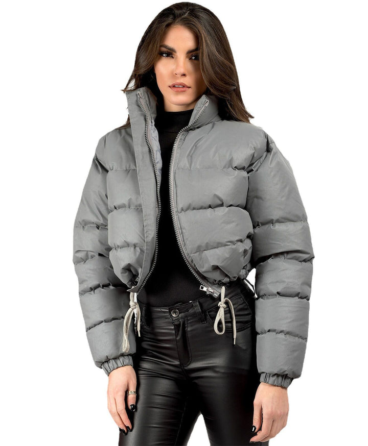 Padded women's quilted jacket in oversized look
