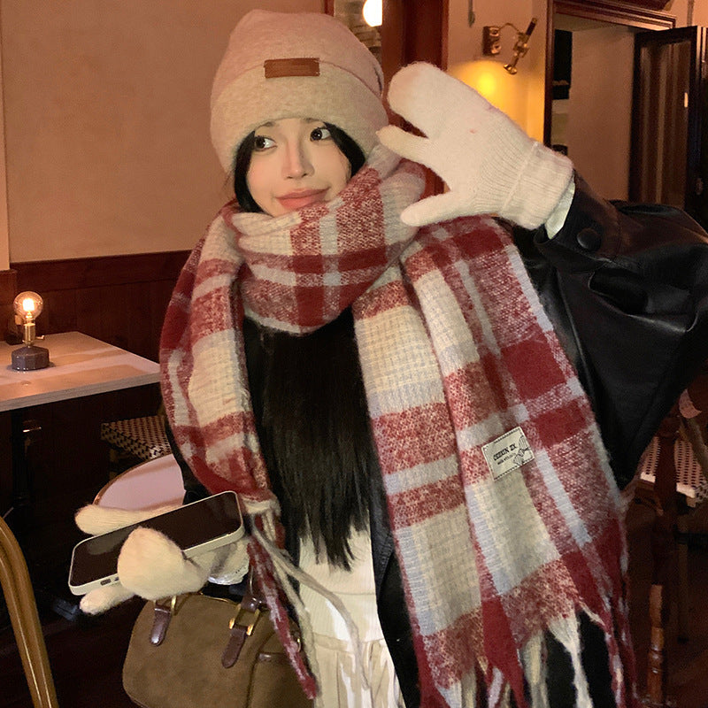 Knitted scarf in Korean style, 200x60 cm