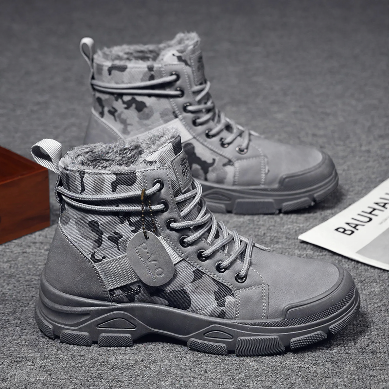 Men's Work Boots, Camouflage, Slip-resistant, Durable