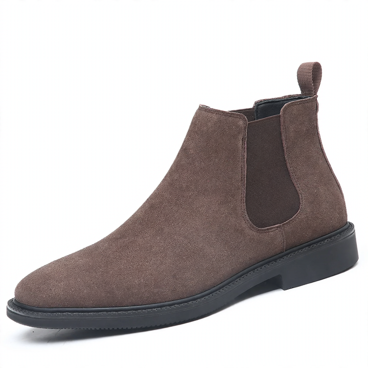 Men's Chelsea boots made of genuine leather, lined