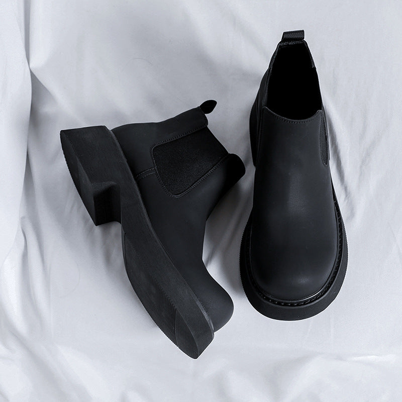 Men's Chelsea Boots 3177-R with Wedge Heel