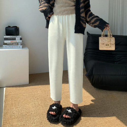 Women's cord pants, harem cut, various lengths