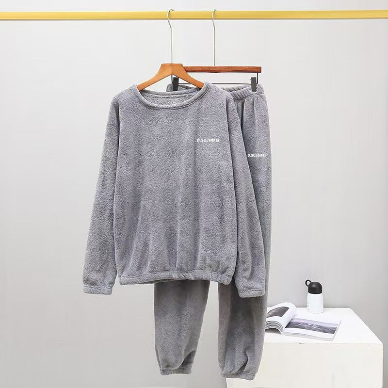Warmer coral fleece house suit, unisex, for cold days