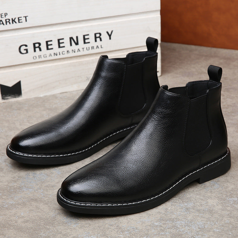 Men's Chelsea boots, vintage style, non-slip
