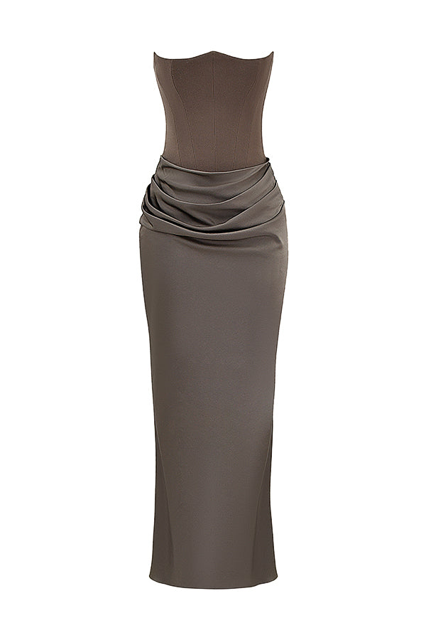 Lune London | Elegant Strapless Corset Dress