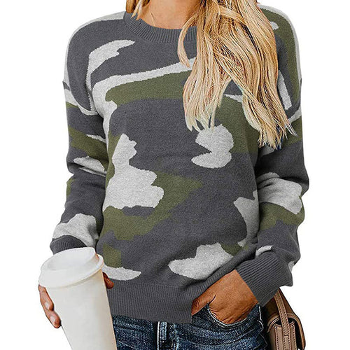 Pull camouflage stylé pour femmes Chic & Stil