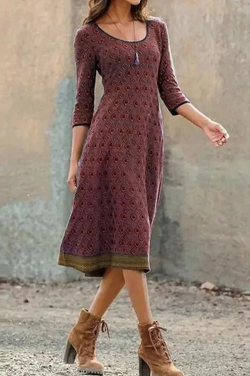 Lune London | Boho Chic Midi Dress