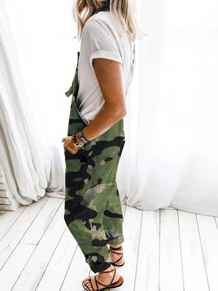 Ladies Casual Chic Camouflage Overall and Style